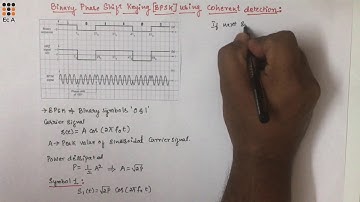 DC#26 Binary Shift Keying (BPSK) representation and BPSK using coherent detection || EC Academy