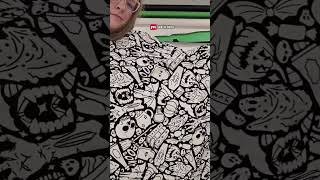 Halloween Coloring Blanket