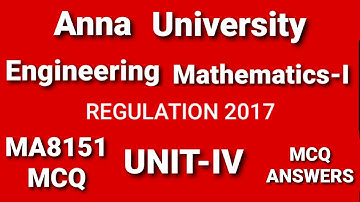 MA8151/Engineering Mathematics-I/ Mcq questions/ ANNA UNIVERSITY ONLINE EXAMINATION/UNIT-IV/TAMIL