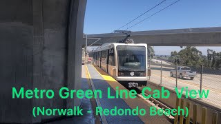 Metro Green Line Cab View (w. P2000 208) from Norwalk to Redondo Beach