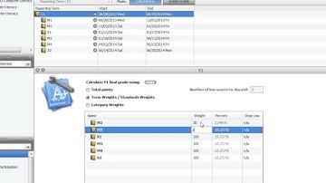 Power School Gradebook Tutorial - Y1 term weight calculation