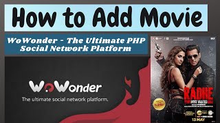 How to Add Movie WoWonder - The Ultimate PHP Social Network Platform screenshot 1