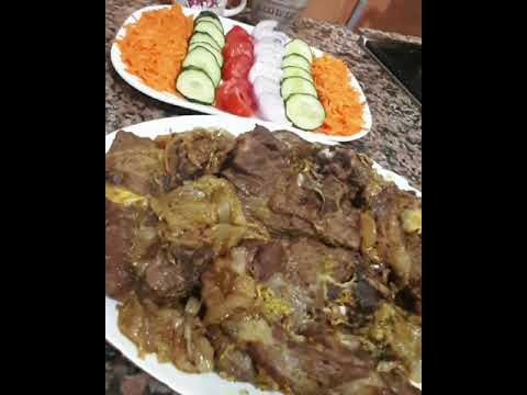 رقبة الخروف مشوية في الفرن مع البصل وصفة أكتر من رائعة
