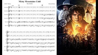 Misty Mountains Cold for Flute Sextet chords