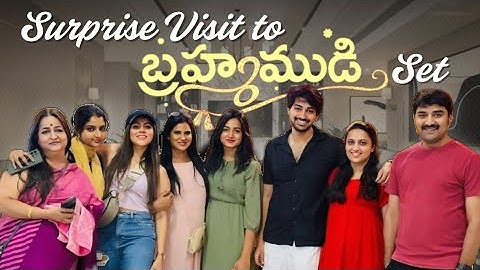 Surprise Visit to Brahmamudi Serial Set | Nikithaa Chowdary