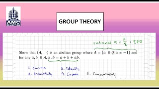 Show that set of rational numbers not equal to -1 is an abelian group under a.b = a + b + ab