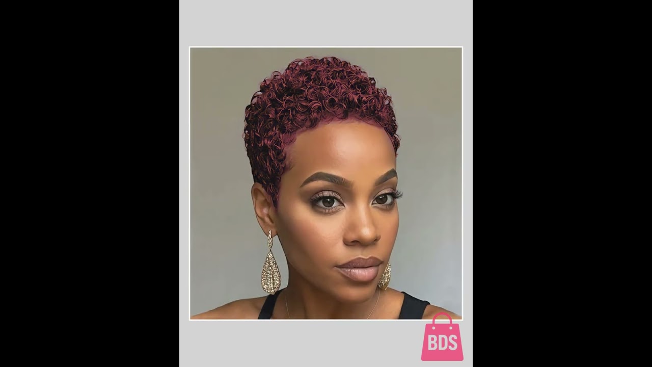 150% Density 4Inch Full Machine Made Wig Short Afro Curly Human Hair Wig Afro Short Wigs for Wome...