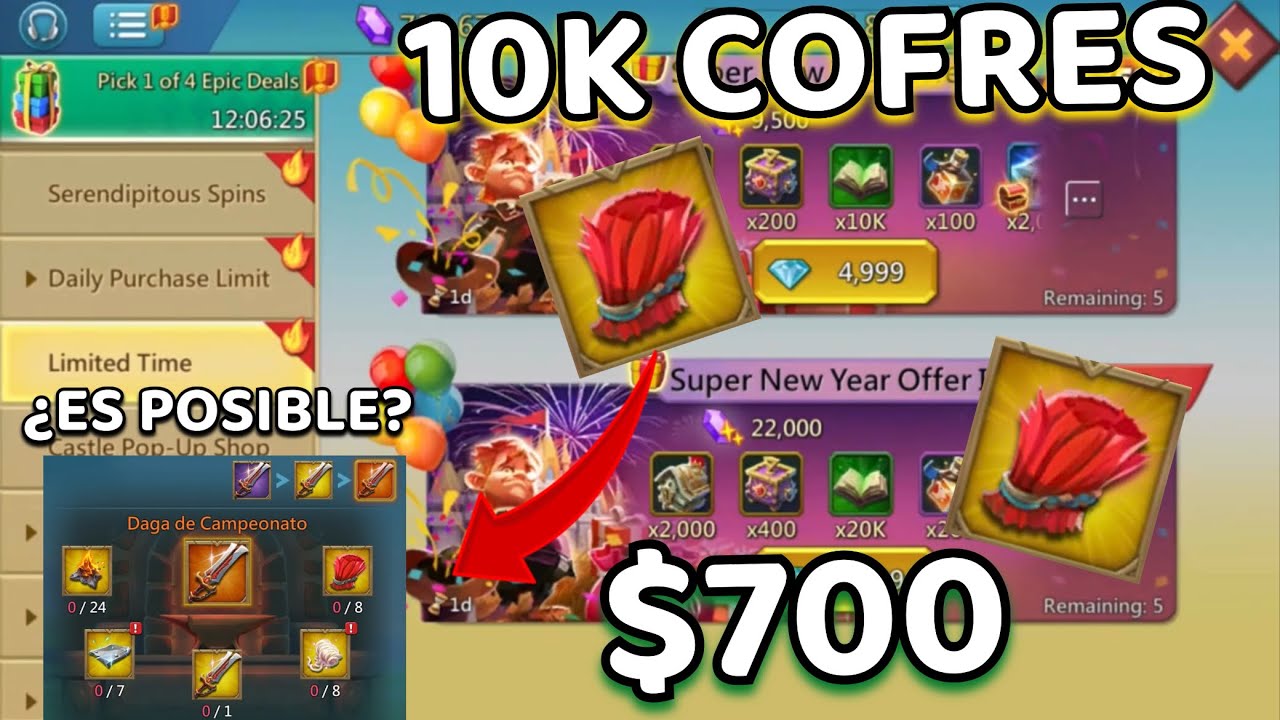 99% DE FE, apertura de COFRES de CAMPEÓN más loca en LORDS MOBILE