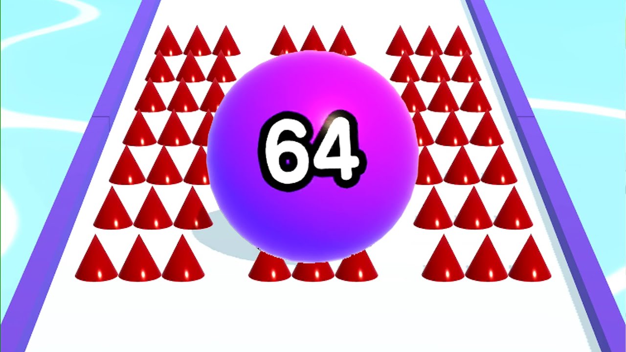 Ball Run 2048 - All Levels Gameplay Android, iOS ( Levels 4580 )