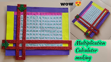 Easy DIY Maths Multiplication Calculator | Maths Project