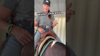 Wither clearance is so imperative in horses and saddles. #saddlefitting #horse #rodeo # #saddle