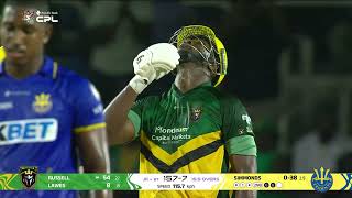 Russell completes his 50 with two sixes | CPL 2026