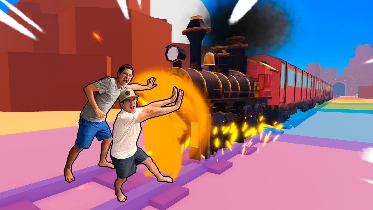 TENTAMOS PARAR UM TREM EM MOVIMENTO COM NOSSAS PRÓPRIAS MÃOS!