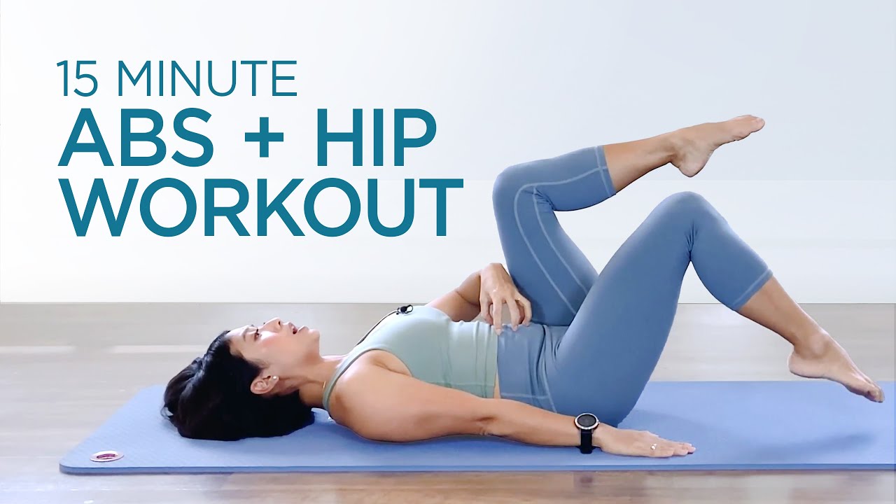 15 min Abs and Hip Workout  Pilates for Beginners 