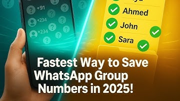 Fastest Way to Save WhatsApp Group Numbers in 2025 | Bulk Contact Saver App Tutorial
