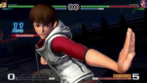 (Video Quality test) KOF XIV Kensou 5-bar corner combo