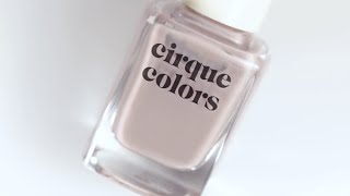 DOVE JELLY | Cirque Colors gray sheer jelly nail polish
