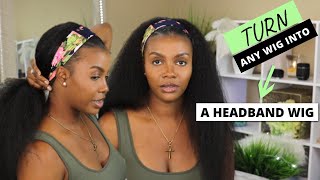 WOW! I TURNED MY OLD WIG INTO A HEADBAND WIG