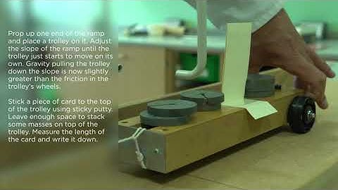 Edexcel Core Practical 9-1 GCSE P2.19 force, mass and acceleration adding mass to a trolley