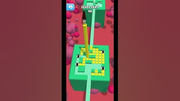 Gameplay top mobile games Relaxing n satisfying game iOS/ANDROID Stacky Dash  #shorts Level 2845