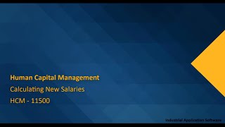 HCM 11500 : HCMT22 - Calculate New Salary