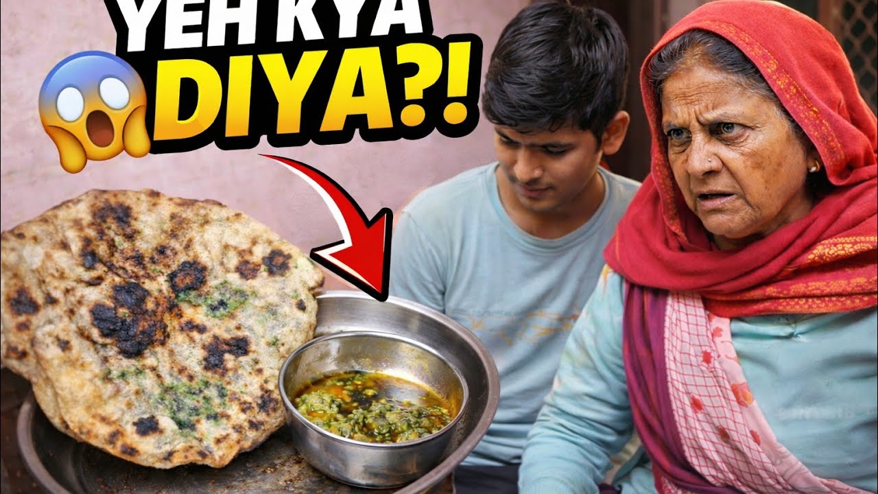 दादी खराब रोटी सब्जी देखकर हुई गुस्सा 😡// दादी ने नहीं खई रोटी