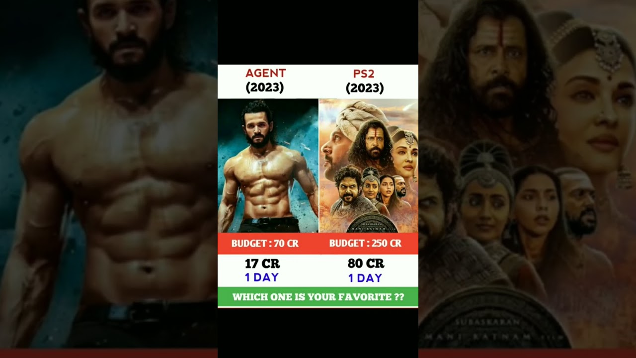 AGENT 🆚 PS-2 MOVIE COMPARISON || BOX OFFICE COLLECTION 