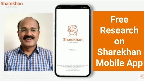 Free Research for Intraday, Short term, Long term on Sharekhan Mobile App - Belson Wealth