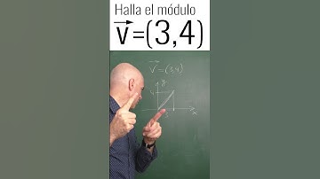 CALCULA EL MÓDULO DEL VECTOR