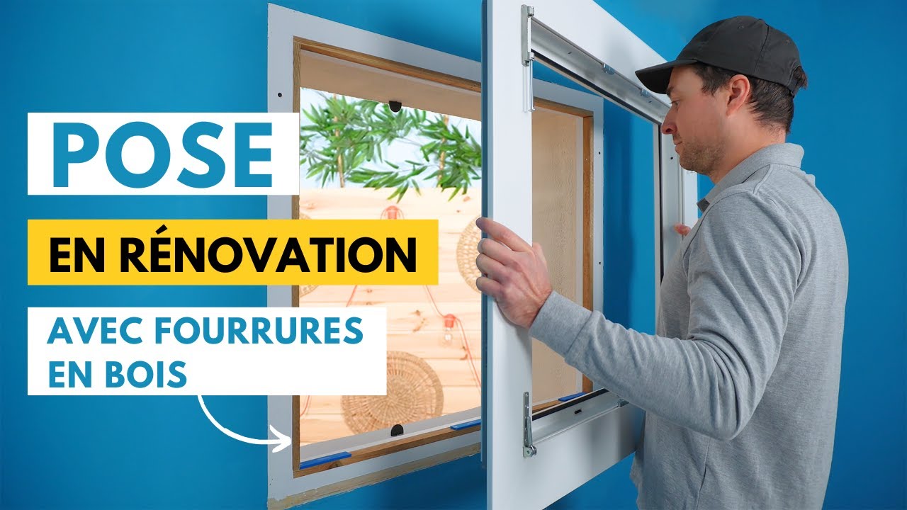 Comment poser une fenêtre PVC en rénovation (avec fourrures en bois — free download