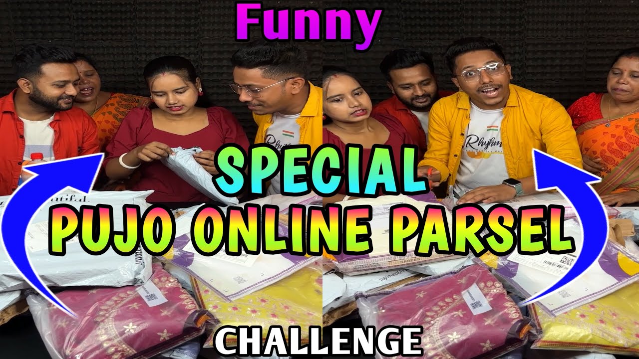 Pujo Season Special Online Order Lot Parsel Open Funny Challenge With Family