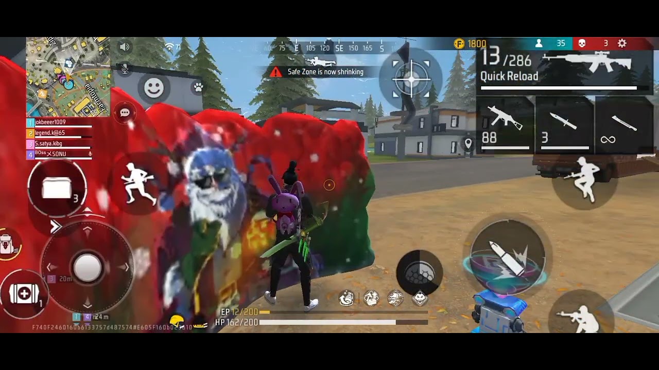 1v2 challenge garena free fire 😱😱 BR ranked mach 👻😱 - YouTube