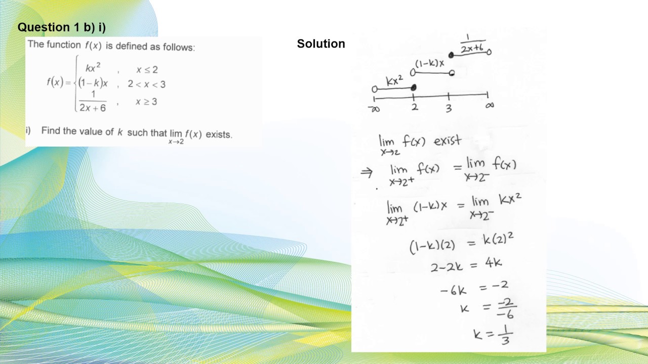 Mat183 Calculus 1 December 2018 Step By Step Answer Past Year Paper Uitm Youtube