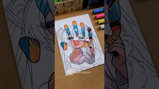 Drawing Mimukauwa  Hand Stained Art  shorts drawing hatsunemiku