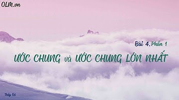 Bài 4. Ước chung và ƯCLN (phần 1) - Toán lớp 6 - Chương 2 - OLM.VN