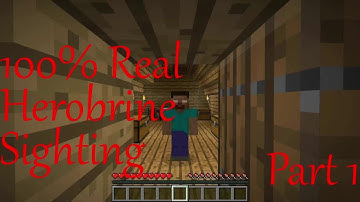 100% Real Herobrine Sighting 2018 | PART 1
