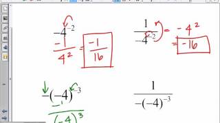 Saxon Algebra 1 - Lesson 36 - Distributive Property, Minus Signs and Negative Exponents