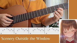 Guitar Girl OST - Scenery Outside the Window | TABS screenshot 4