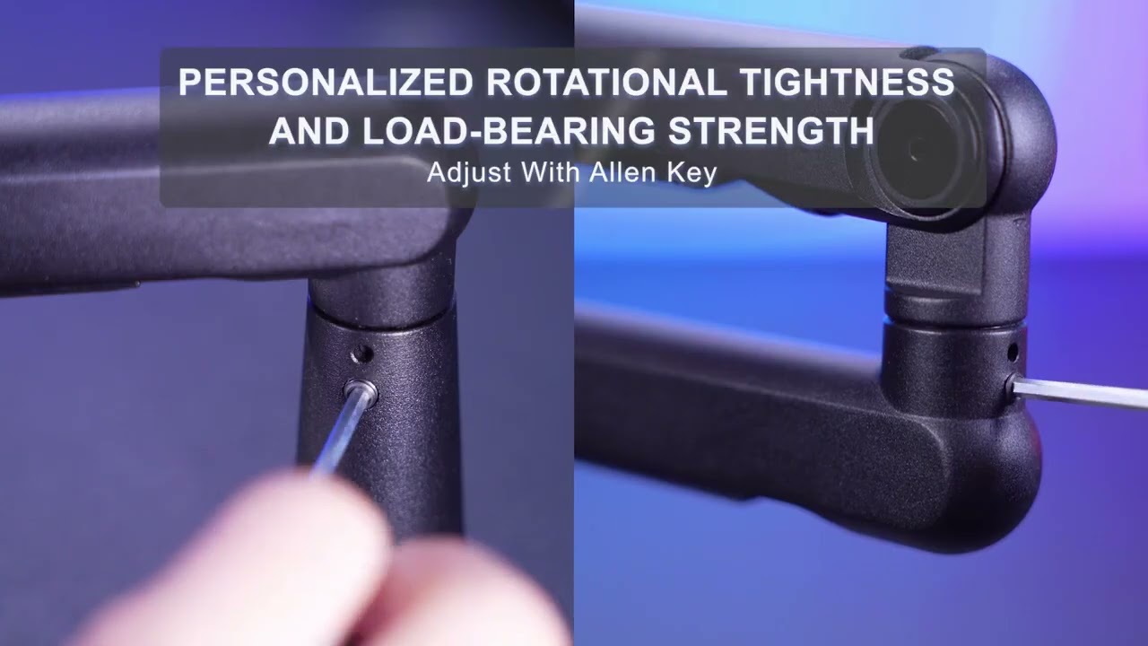 FIFINE Bras de flèche de microphone, bras de micro réglable à profil bas