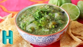 Salsa Verde - Tomatillo Salsa Recipe | Hilah Cooking