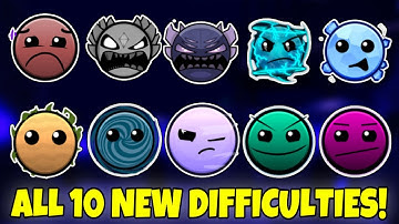 How to get ALL 10 NEW DIFFICULTIES in ZONE 6.5 in Find the Geometry Dash Difficulties [229] - Roblox