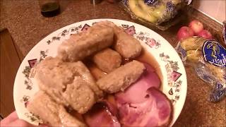 Cast Iron Wedneday Leftover Oatmeal Porridge Fried in Bacon Fat + Extra Bacon