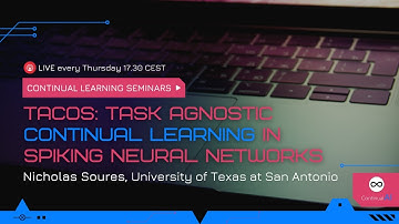 ContinualAI Seminar: "TACOS: Task Agnostic Continual Learning in Spiking Neural Networks"