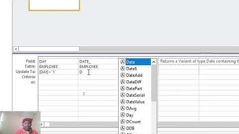How to create Clock in clock out Daily attendance register for employees using Ms Access