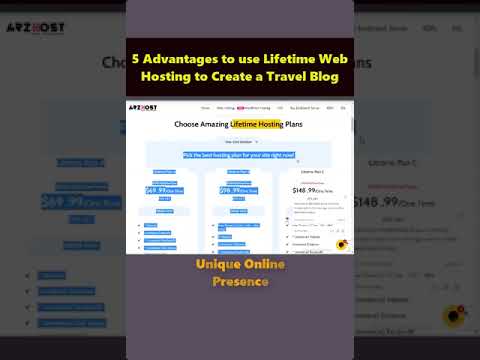 5 Advantages to use Lifetime Web Hosting to Create a Travel Blog | Make money with travel blogging