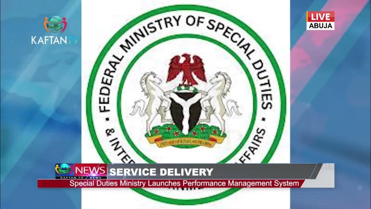 SERVICE DELIVERY: Special Duties Ministry Launches Performance Management System