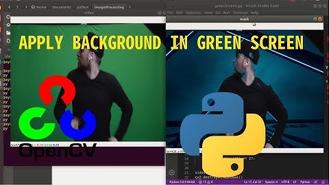 Apply Background on Green Screen - OPENCV and PYTHON