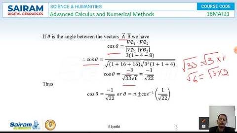 Lecture video 18MAT21 Module 1 Problems B Jyothi