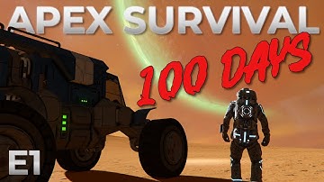 100 Days on ALIEN PLANET: We Immediately CRASHED Our Rover! (Space Engineers Apex Survival E1)