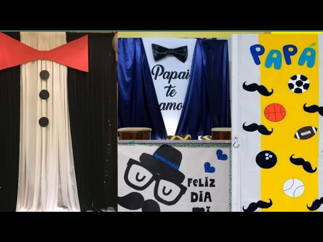 100 MURALES DEL DIA DEL PADRE/ DECORACIONES PARA EMBELLECER EL SALON DE  CLASES EL DIA DEL PADRE ❤️ - YouTube